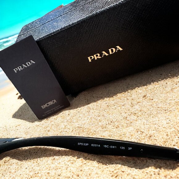 PRADA Polarized Men/Women Aviator Sunglasses - Picture 3 of 4
